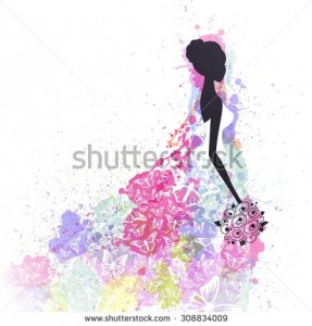 stock-vector-vector-illustration-of-a-beautiful-bride-on-a-watercolor-background-308834009