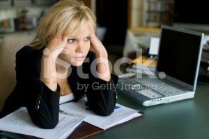 stock-photo-11222526-beautiful-businesswoman-tired-from-work-